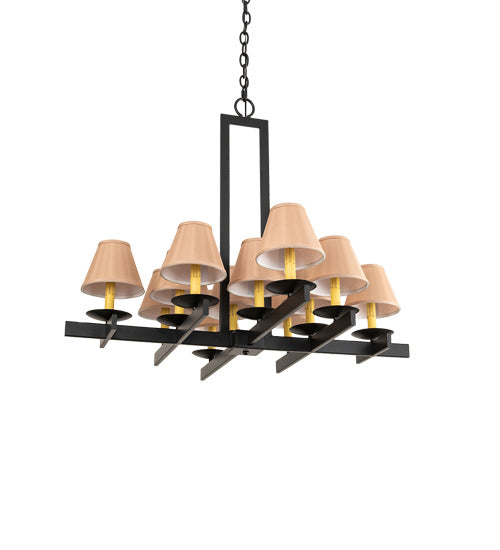 Meyda Tiffany - 202912 - 12 Light Chandelier - Dante - Blackwash