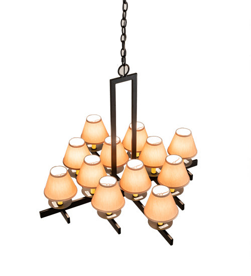 Meyda Tiffany - 202912 - 12 Light Chandelier - Dante - Blackwash