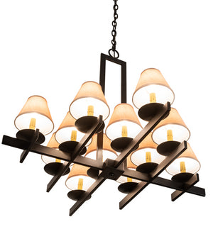 Meyda Tiffany - 202912 - 12 Light Chandelier - Dante - Blackwash