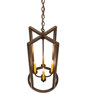 2nd Avenue - 40525-43 - Four Light Pendant - Porte Tournante - Oil Rubbed Bronze