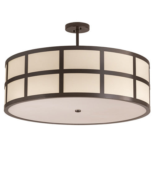 2nd Avenue - 15855-44 - Six Light Semi-Flushmount - Cilindro - Timeless Bronze