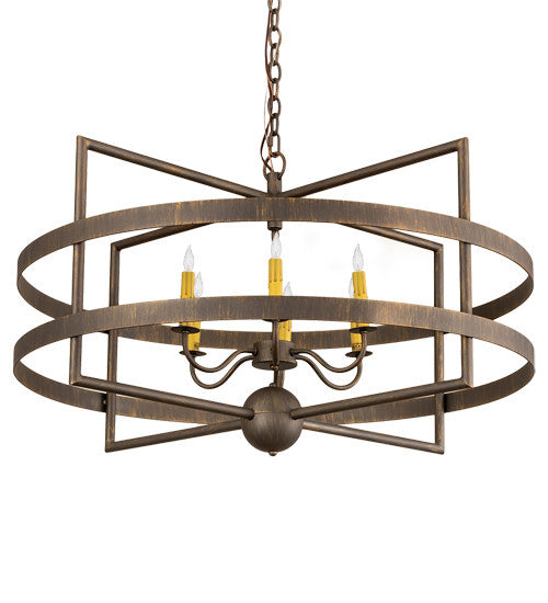 2nd Avenue - 200109-27.014U - Six Light Pendant - Aldari - Antique Brass