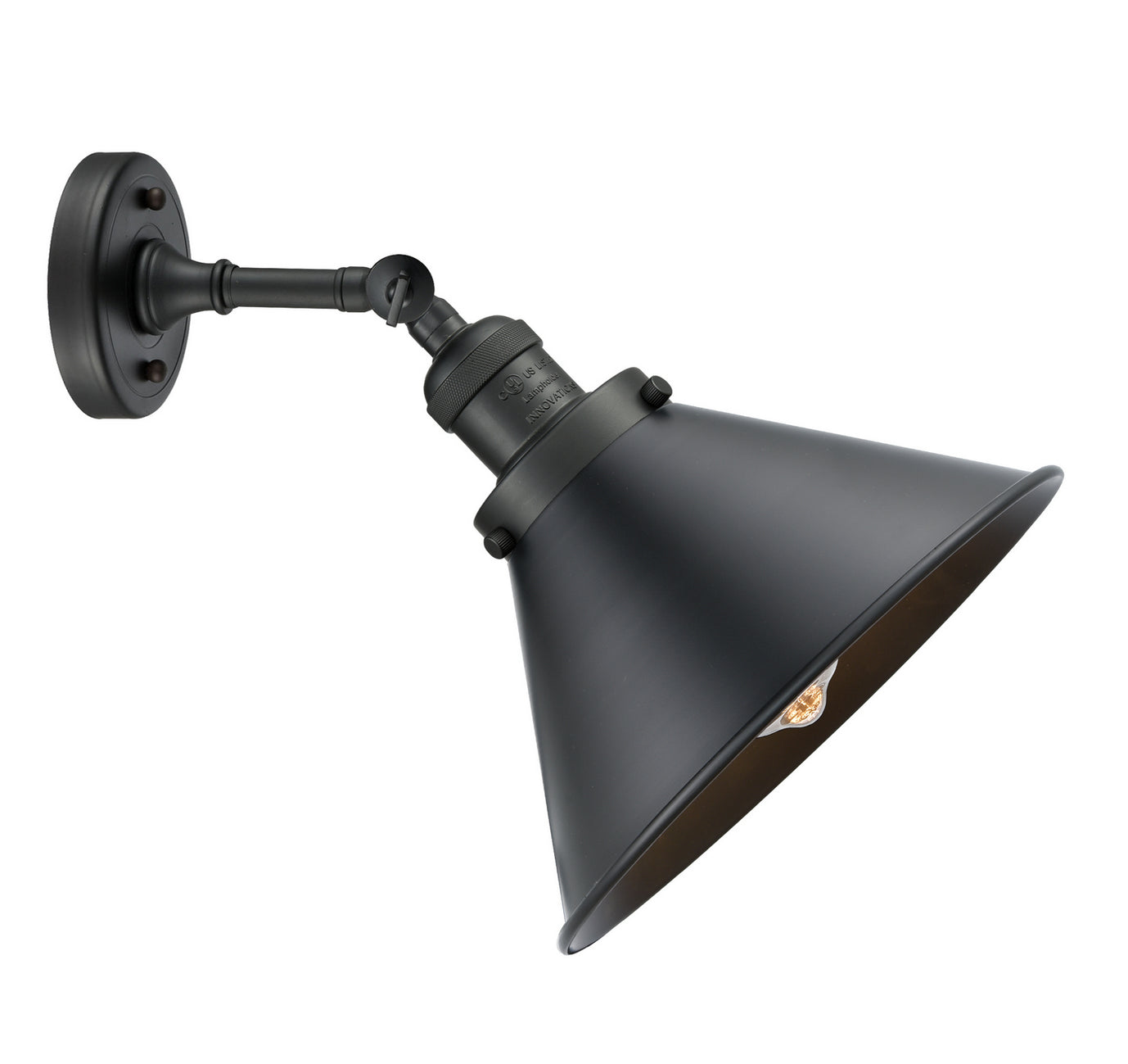 Innovations - 203-BK-M10-BK - One Light Wall Sconce - Franklin Restoration - Matte Black