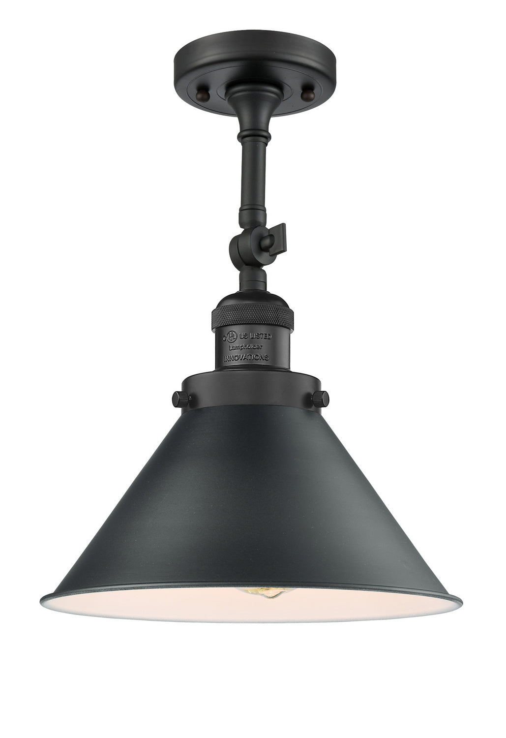 Innovations - 203-BK-M10-BK - One Light Wall Sconce - Franklin Restoration - Matte Black