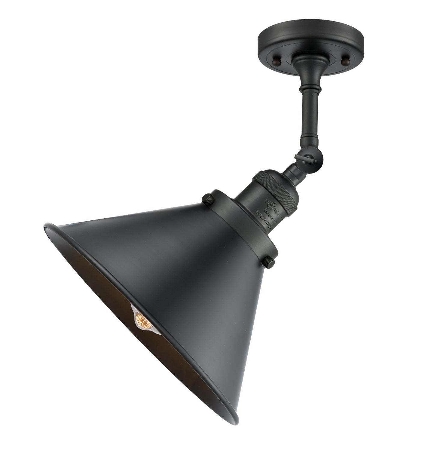 Innovations - 203-BK-M10-BK - One Light Wall Sconce - Franklin Restoration - Matte Black