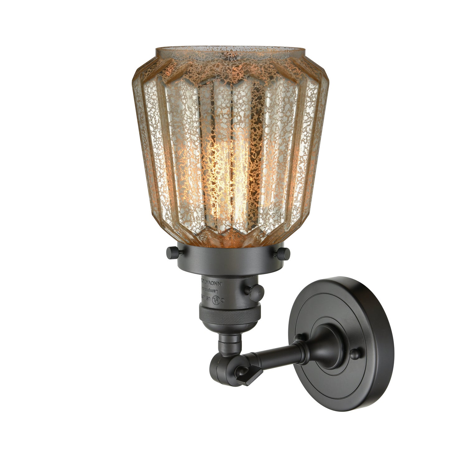 Innovations - 203SW-OB-G146 - One Light Wall Sconce - Franklin Restoration - Oil Rubbed Bronze