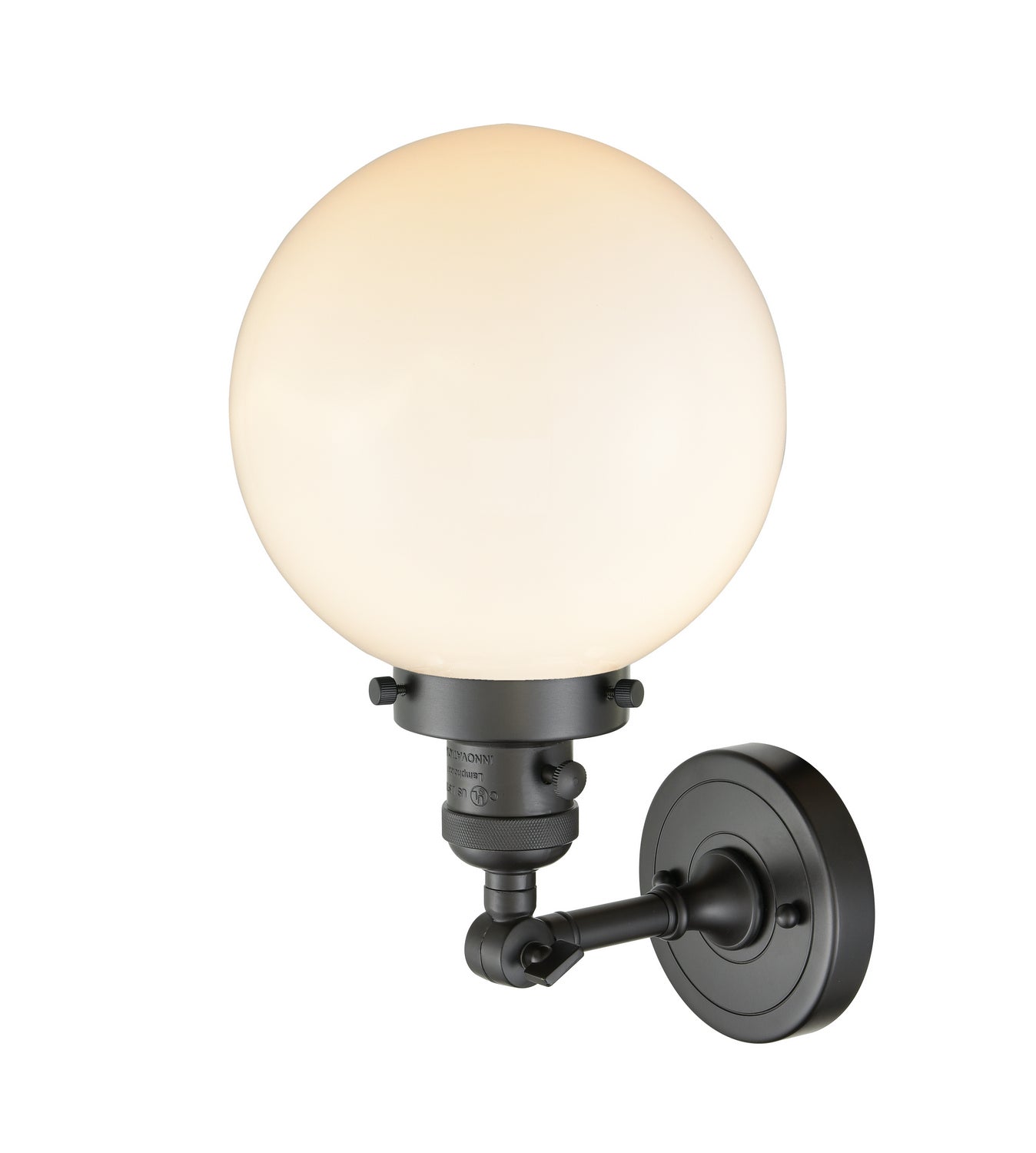 Innovations - 203SW-OB-G201-8 - One Light Wall Sconce - Franklin Restoration - Oil Rubbed Bronze