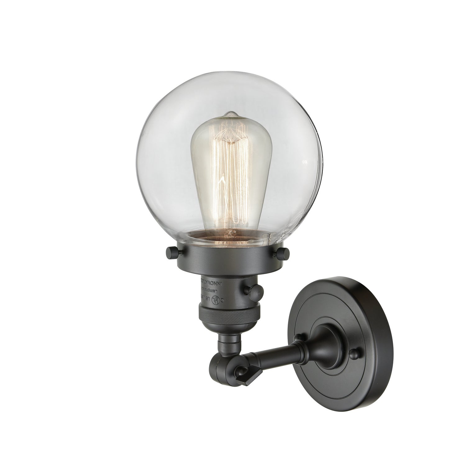 Innovations - 203SW-OB-G202-6 - One Light Wall Sconce - Franklin Restoration - Oil Rubbed Bronze