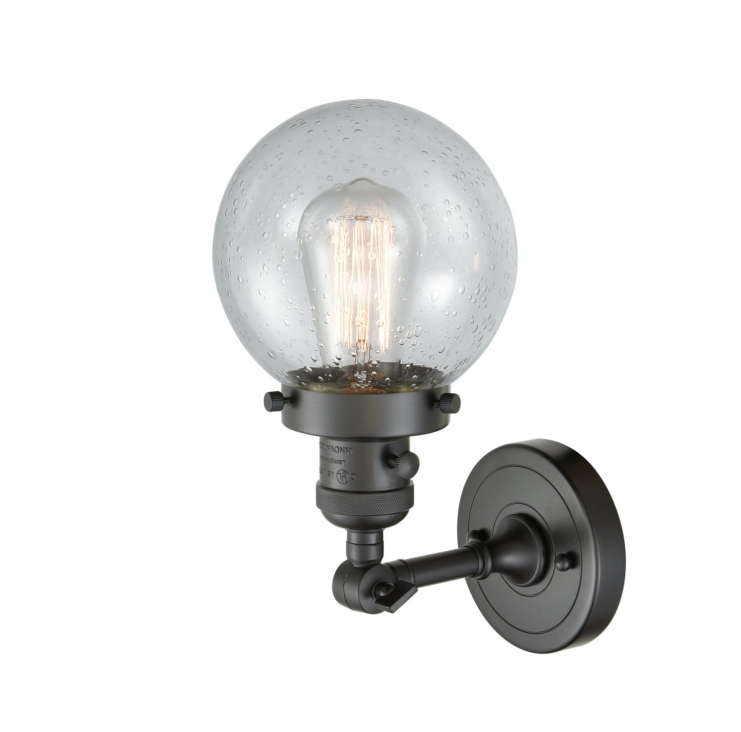 Innovations - 203SW-OB-G204-6 - One Light Wall Sconce - Franklin Restoration - Oil Rubbed Bronze