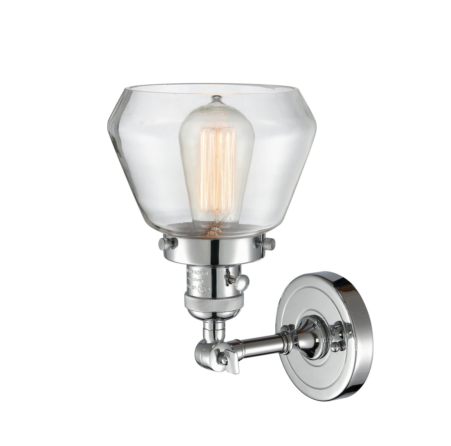 Innovations - 203SW-PC-G172 - One Light Wall Sconce - Franklin Restoration - Polished Chrome