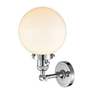 Innovations - 203SW-PC-G201-8 - One Light Wall Sconce - Franklin Restoration - Polished Chrome