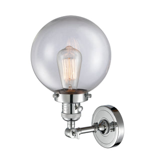 Innovations - 203SW-PC-G202-8 - One Light Wall Sconce - Franklin Restoration - Polished Chrome