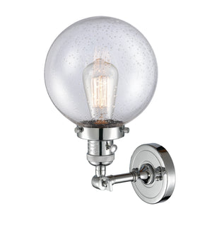 Innovations - 203SW-PC-G204-8 - One Light Wall Sconce - Franklin Restoration - Polished Chrome