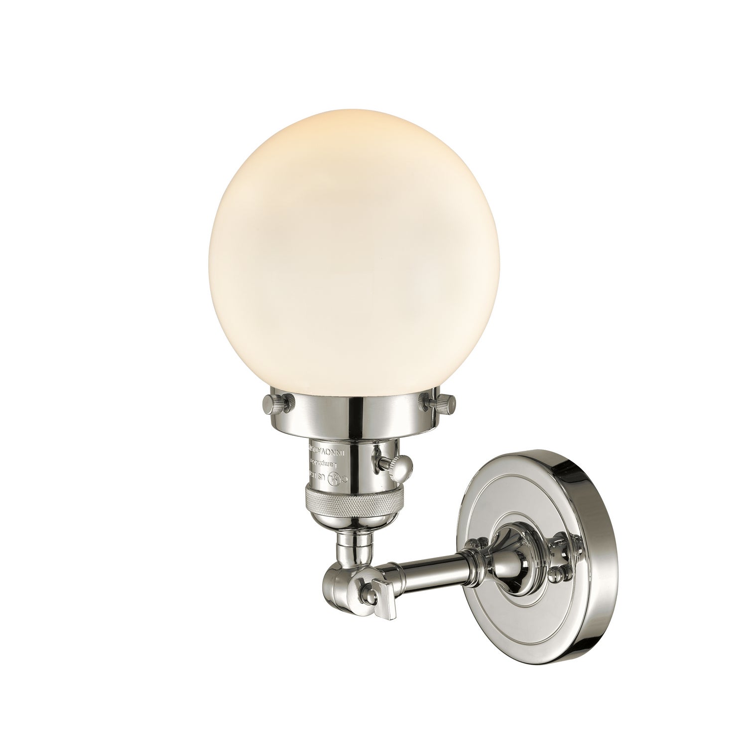 Innovations - 203SW-PN-G201-6 - One Light Wall Sconce - Franklin Restoration - Polished Nickel