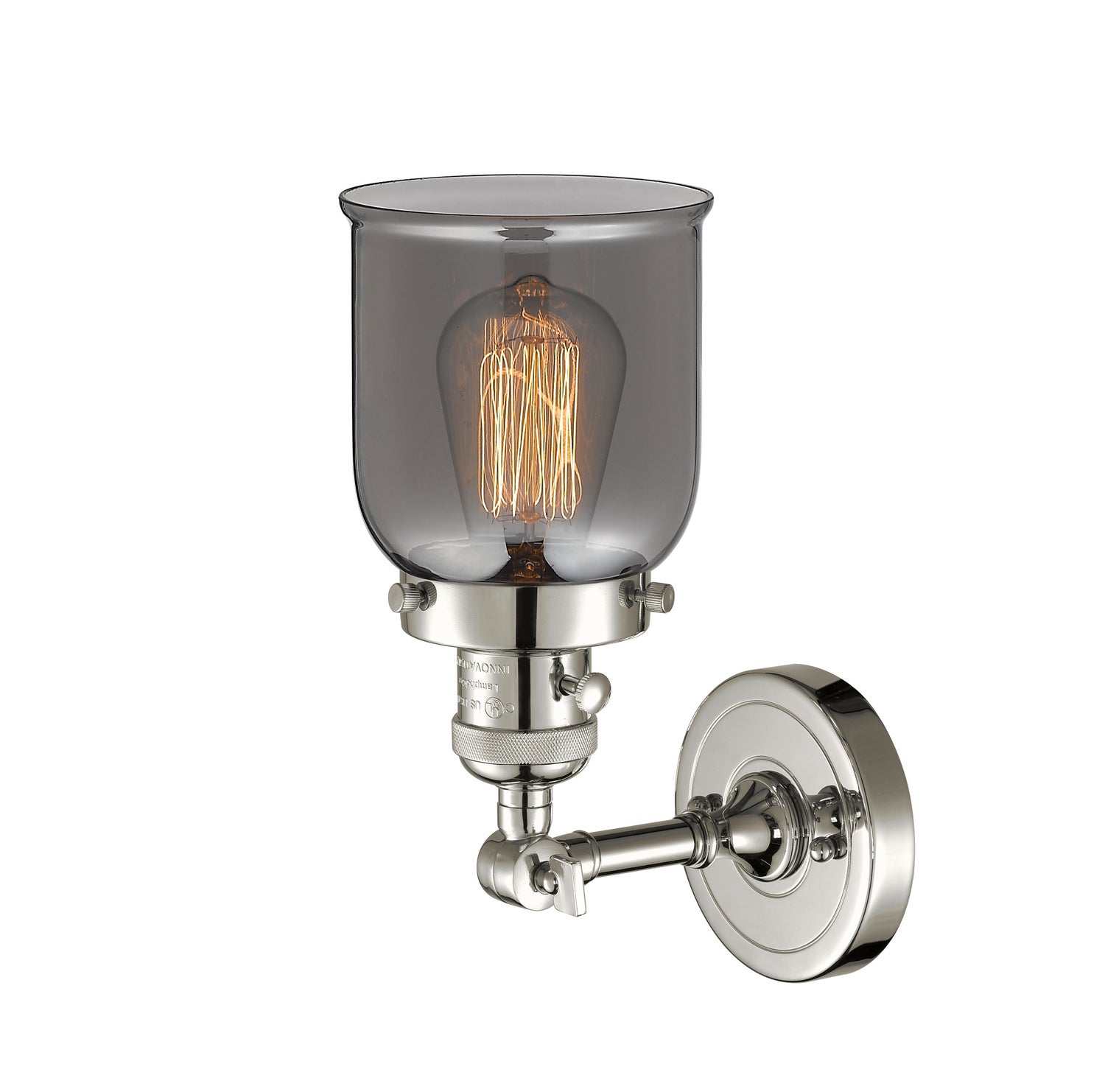 Innovations - 203SW-PN-G53 - One Light Wall Sconce - Franklin Restoration - Polished Nickel