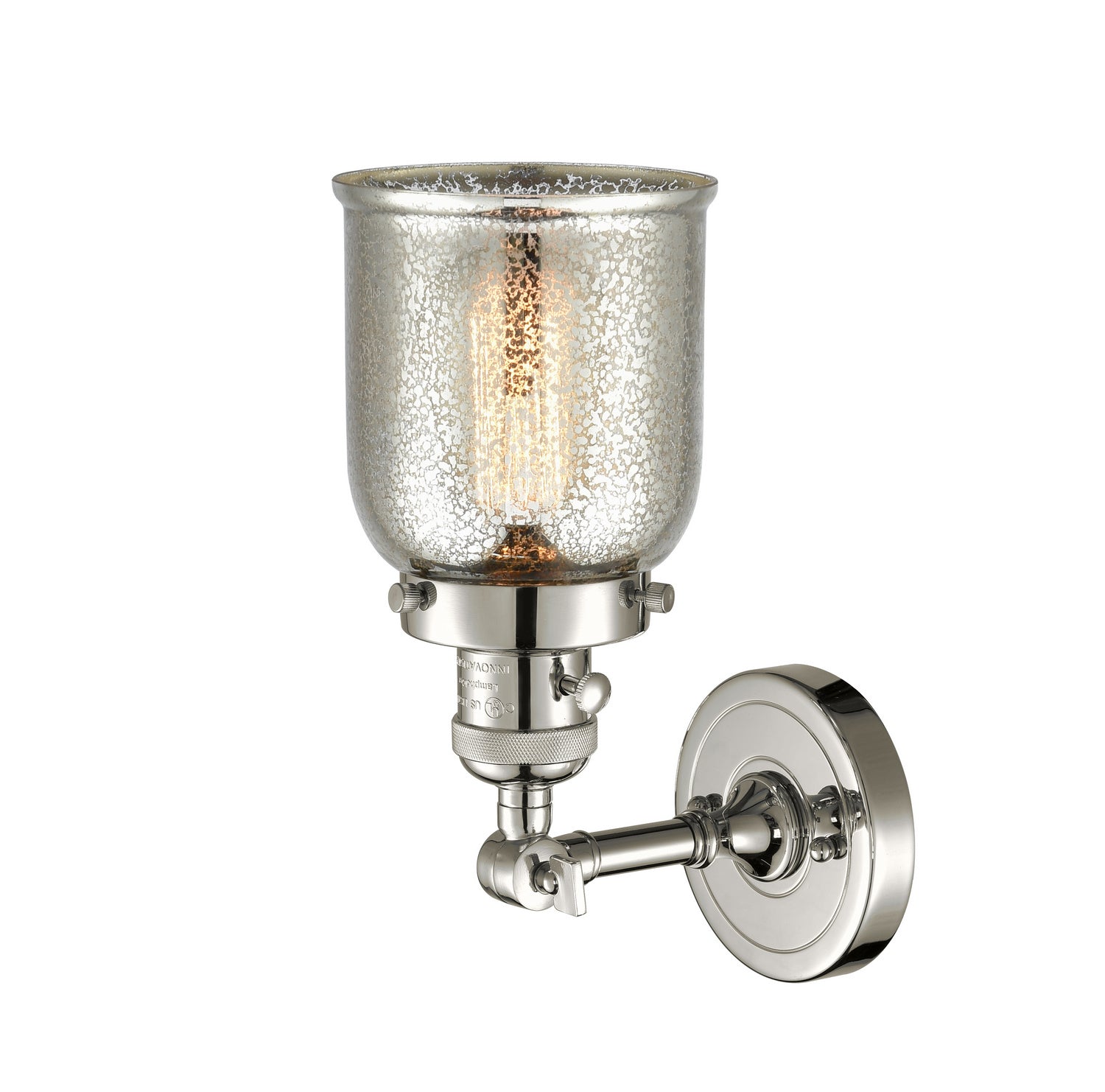 Innovations - 203SW-PN-G58 - One Light Wall Sconce - Franklin Restoration - Polished Nickel