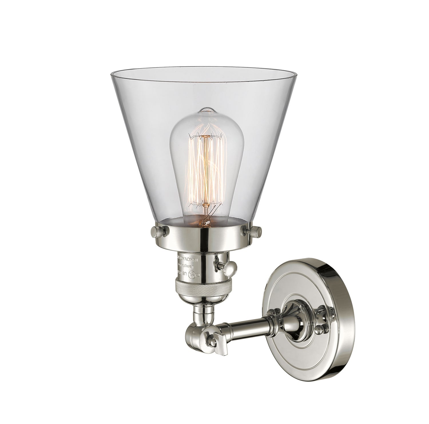 Innovations - 203SW-PN-G62 - One Light Wall Sconce - Franklin Restoration - Polished Nickel