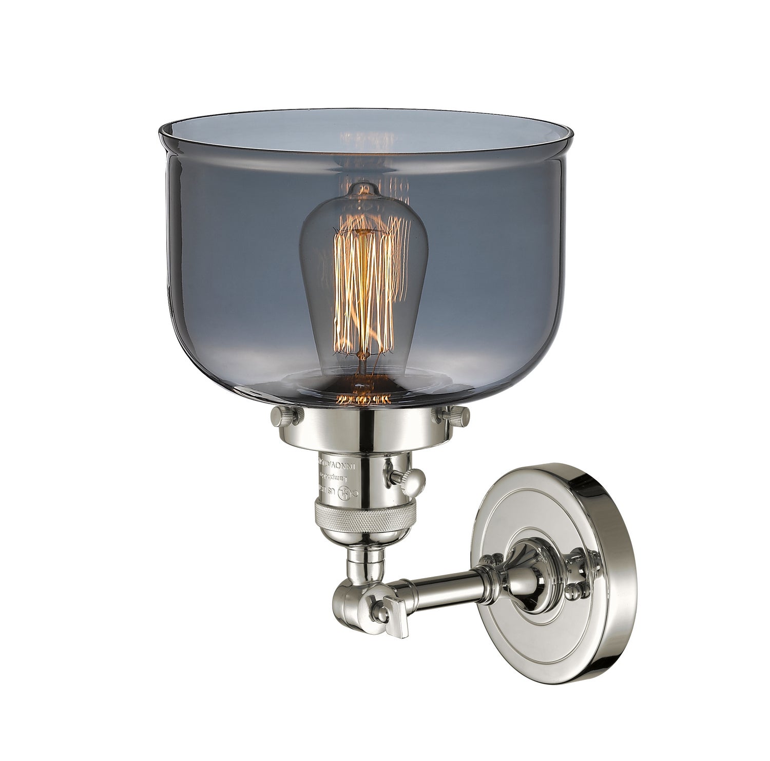 Innovations - 203SW-PN-G73 - One Light Wall Sconce - Franklin Restoration - Polished Nickel