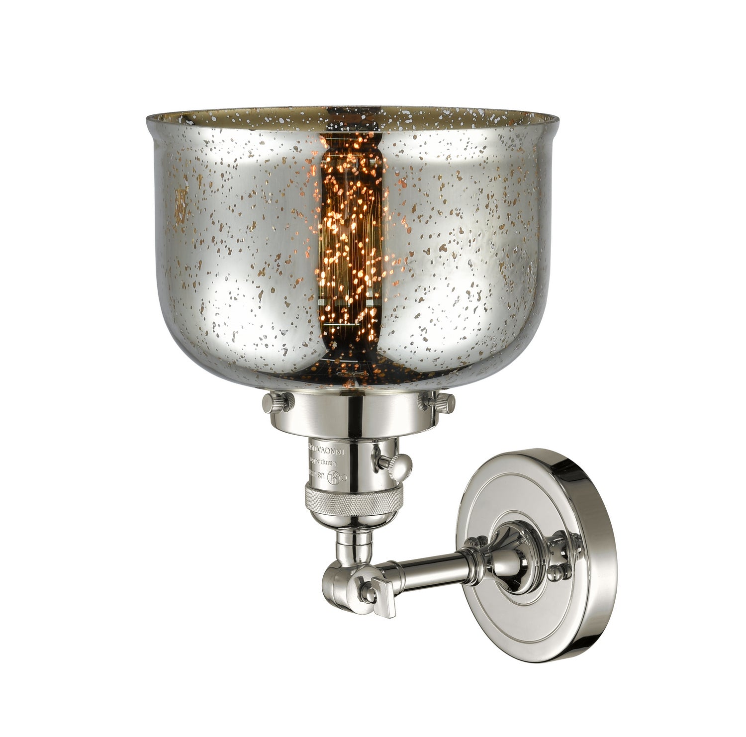 Innovations - 203SW-PN-G78 - One Light Wall Sconce - Franklin Restoration - Polished Nickel