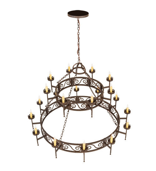 2nd Avenue - 01.0844.66.210717 - 20 Light Chandelier - Majella - Classic Rust