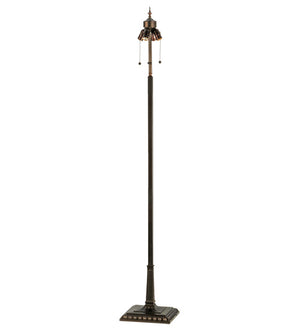 Meyda Tiffany - 151154 - Four Light Floor Lamp - Tiffany Hanginghead Dragonfly - Mahogany Bronze