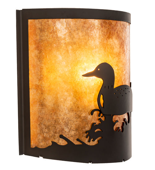 Meyda Tiffany - 210343 - One Light Wall Sconce - Loon - Oil Rubbed Bronze