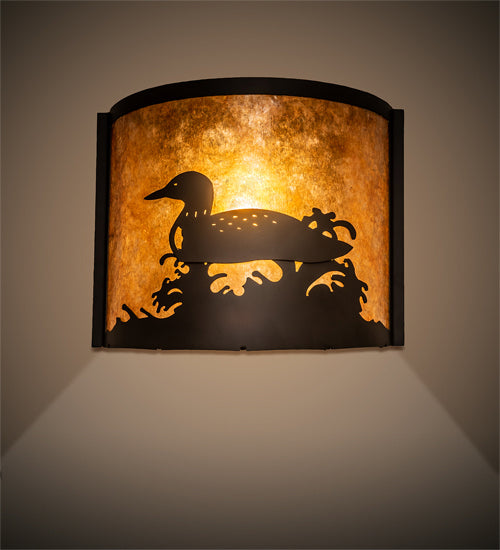 Meyda Tiffany - 210343 - One Light Wall Sconce - Loon - Oil Rubbed Bronze