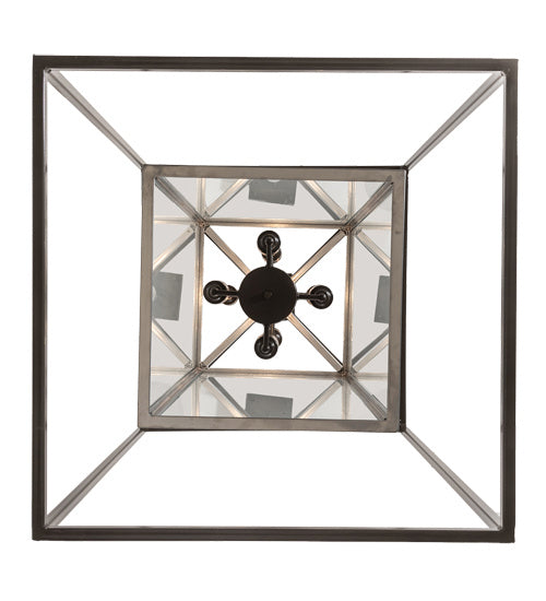 Meyda Tiffany - 215083 - Eight Light Pendant - Kitzi Box - Timeless Bronze/Extreme Chrome