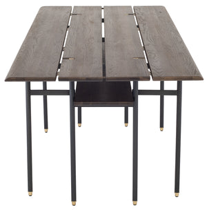 Nuevo - HGDA686 - Dining Table - Stacking Drop Leaf - Smoked