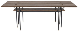 Nuevo - HGDA686 - Dining Table - Stacking Drop Leaf - Smoked