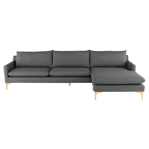 Nuevo - HGSC483 - Sectional - Anders - Slate Grey