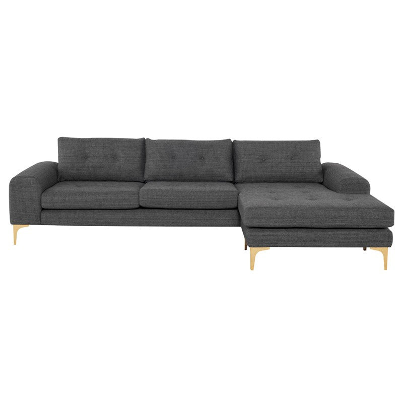 Nuevo - HGSC509 - Sectional - Colyn - Dark Grey Tweed