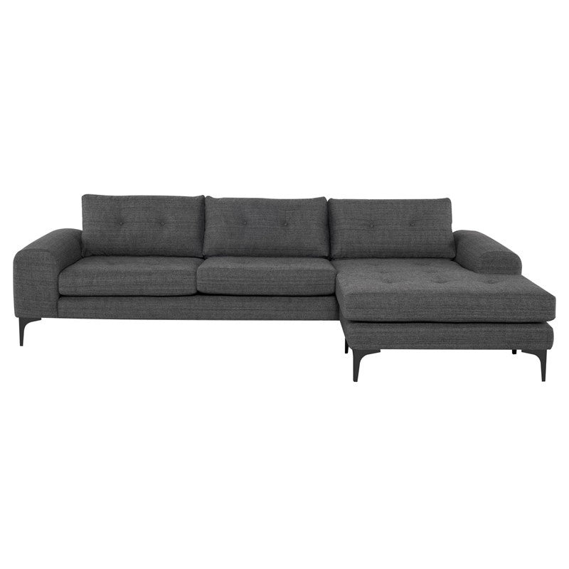 Nuevo - HGSC514 - Sectional - Colyn - Dark Grey Tweed