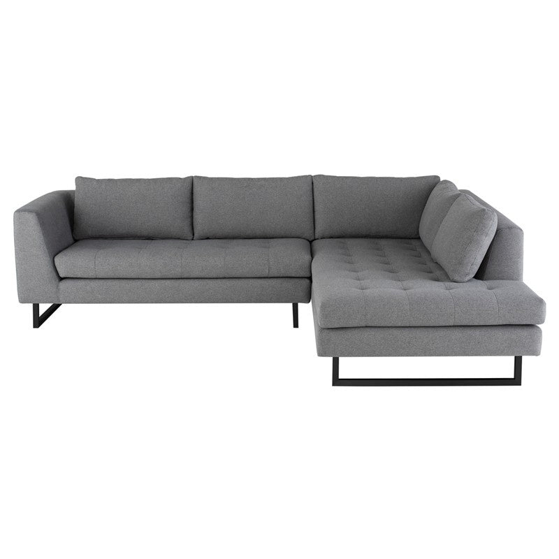 Nuevo - HGSC533 - Sectional - Janis - Shale Grey