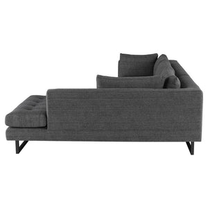 Nuevo - HGSC534 - Sectional - Janis - Dark Grey Tweed