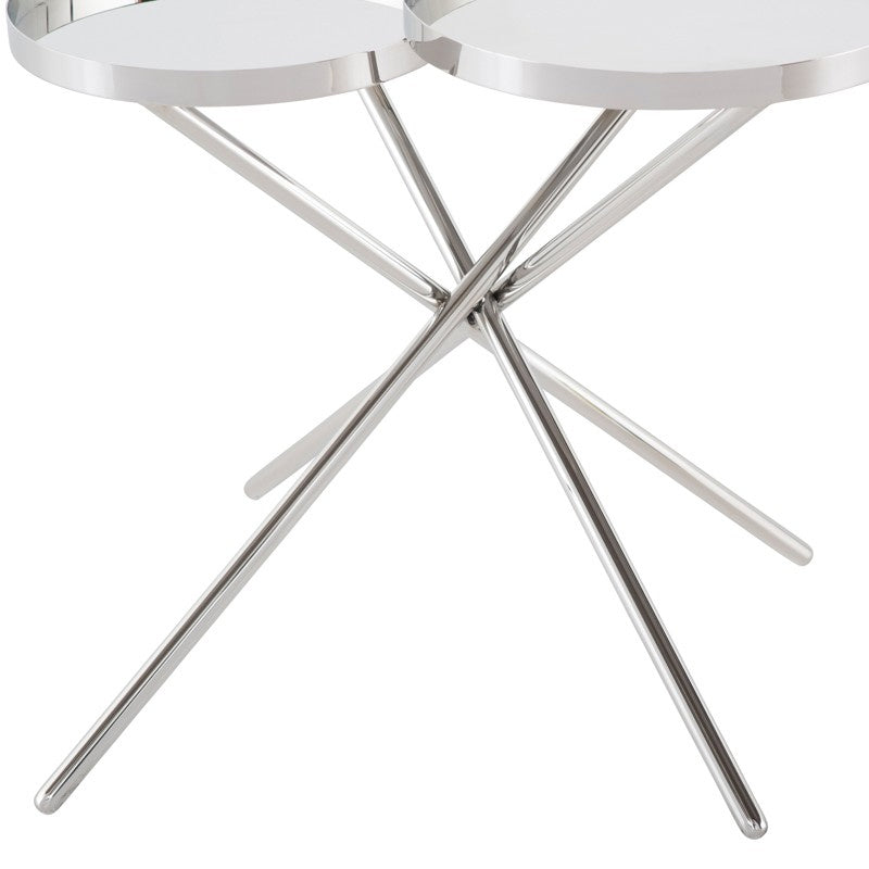 Nuevo - HGSX481 - Side Table - Olivia - Silver