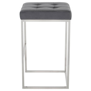 Nuevo - HGSX524 - Bar Stool - Chi - Tarnished Silver