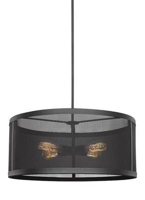 Visual Comfort Studio - 6528504EN7-12 - Four Light Pendant - Gereon - Black