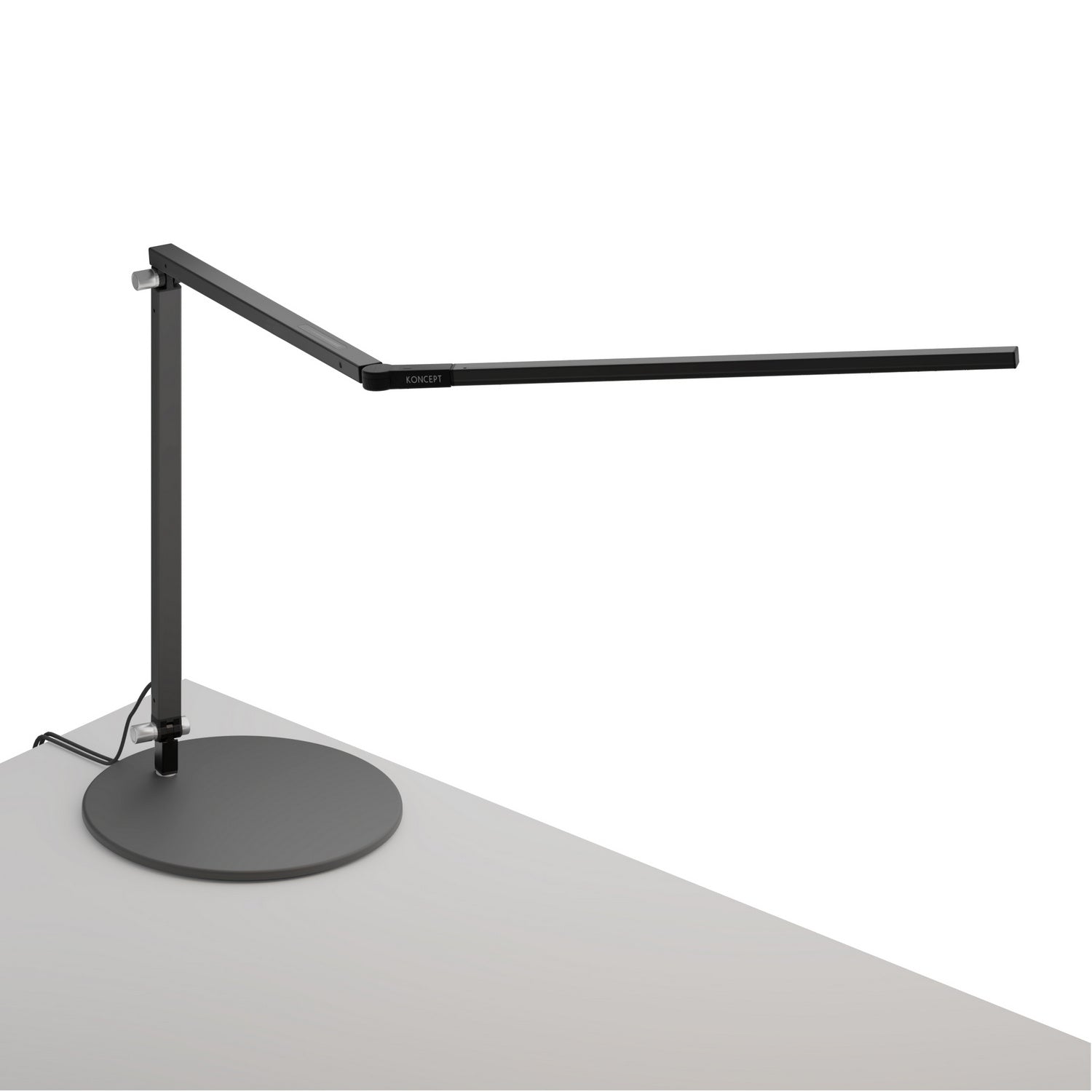 Koncept - AR3000-CD-MBK-USB - LED Desk Lamp - Z-Bar - Metallic black