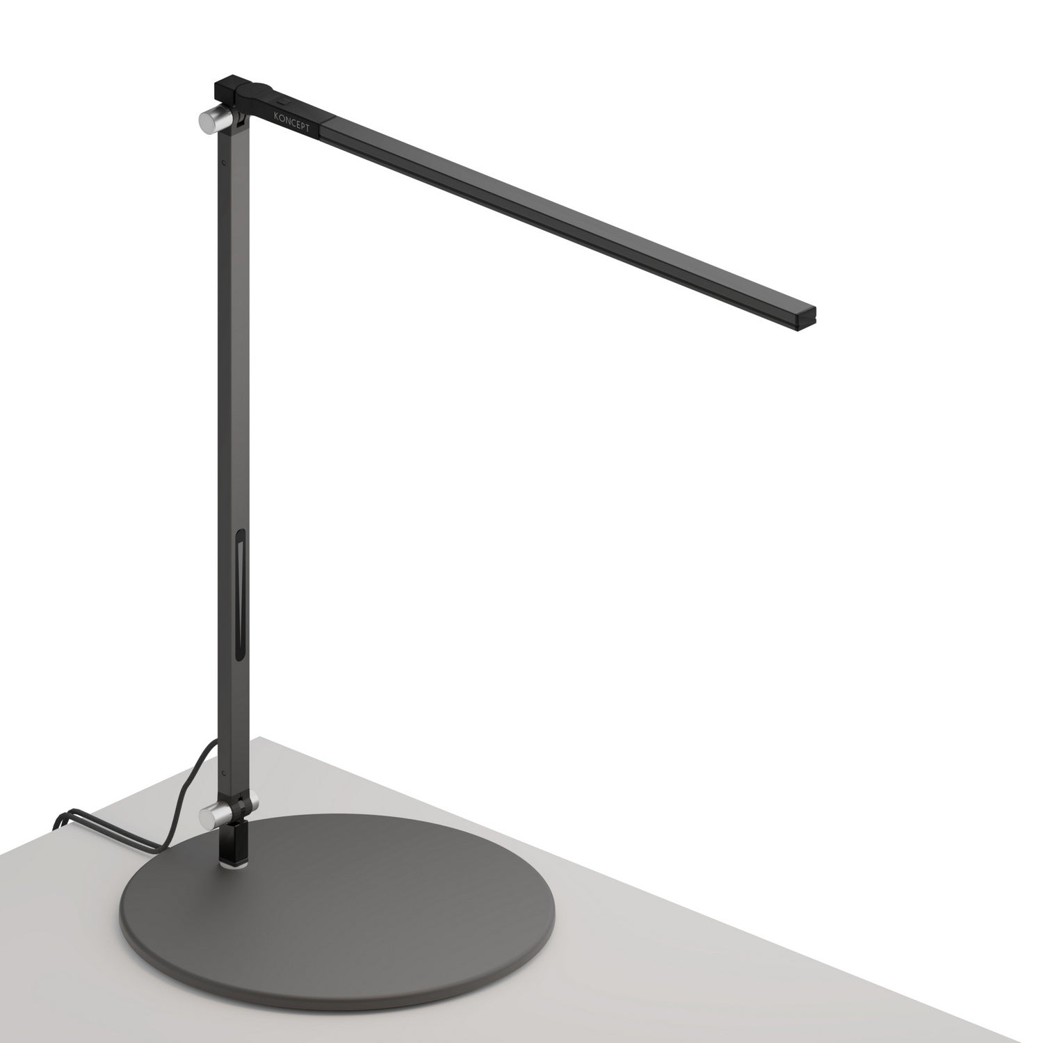 Koncept - AR1000-CD-MBK-USB - LED Desk Lamp - Z-Bar - Metallic black