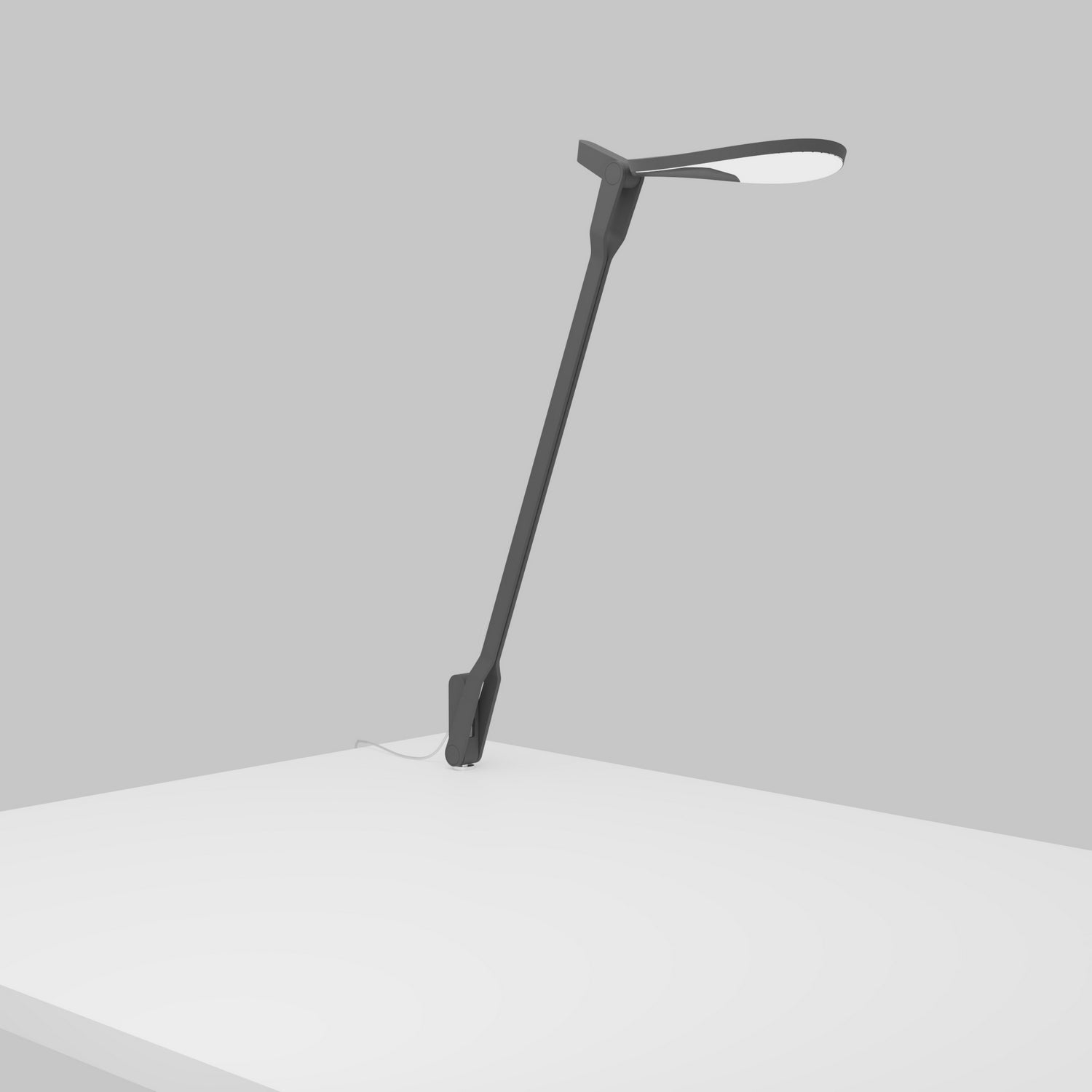 Koncept - SPY-W-MGY-USB-THR - LED Desk Lamp - Splitty - Matte Gray