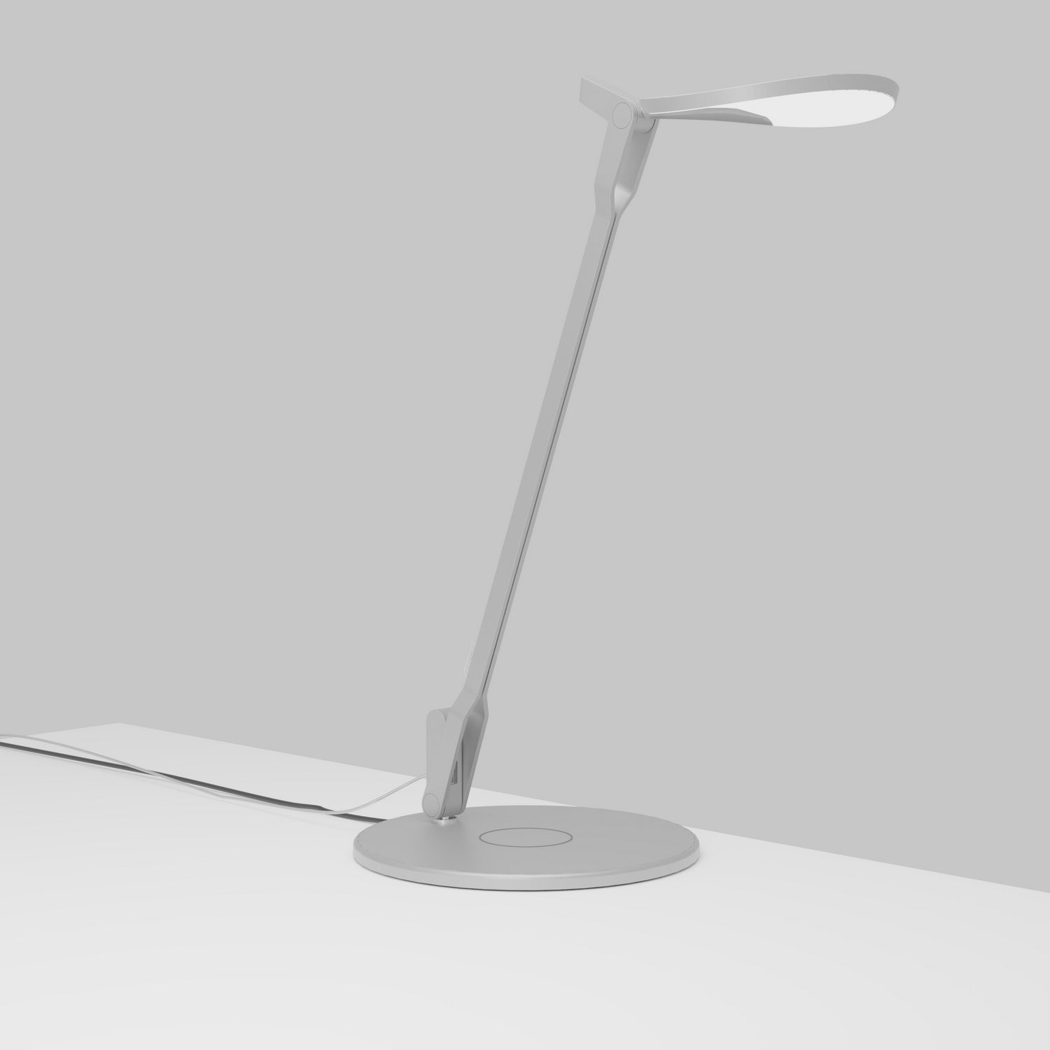 Koncept - SPY-W-SIL-USB-QCB - LED Desk Lamp - Splitty - Silver