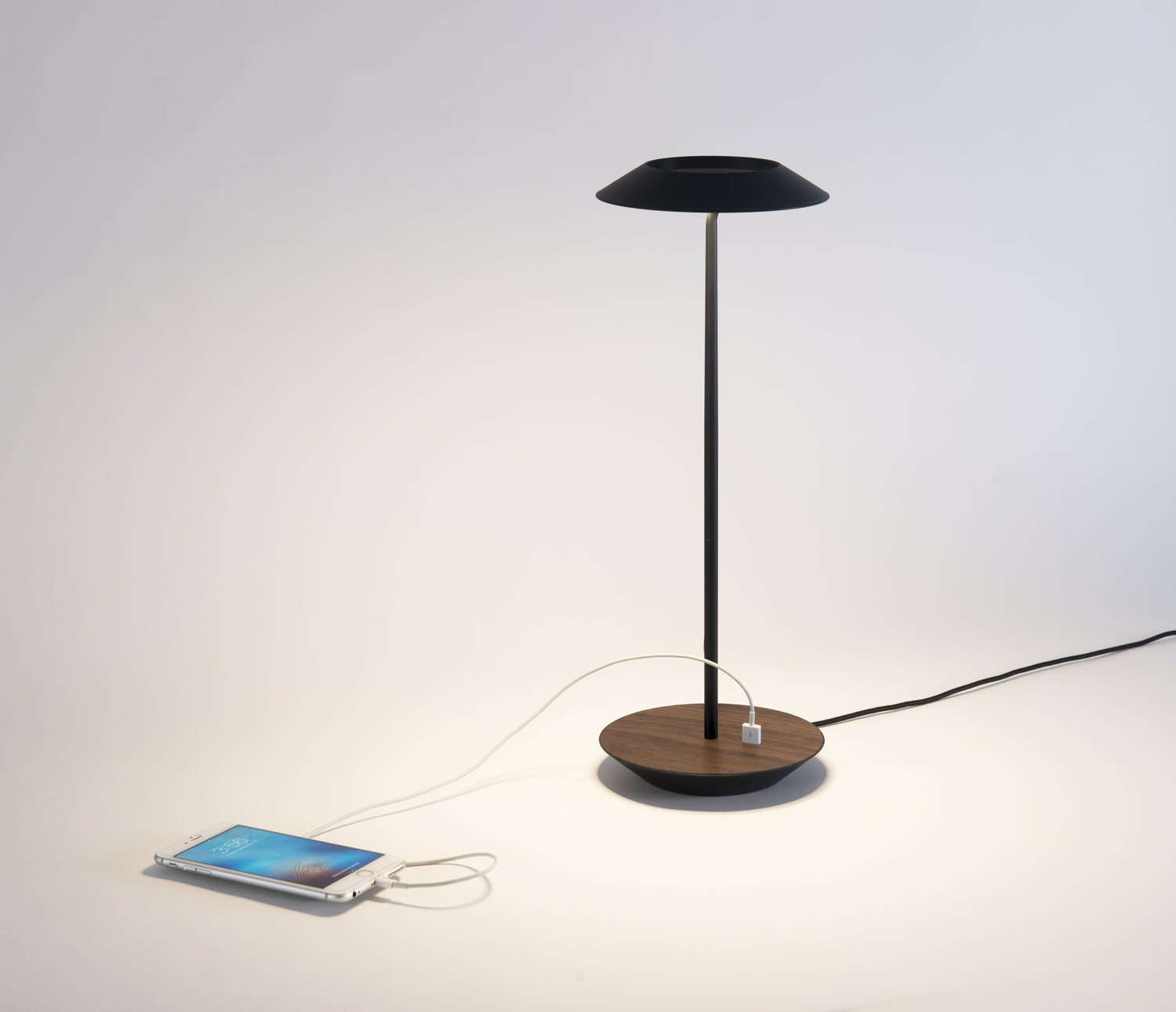 Koncept - RYO-SW-MTB-OWT-DSK - LED Desk Lamp - Royyo - Matte Black, Oiled Walnut