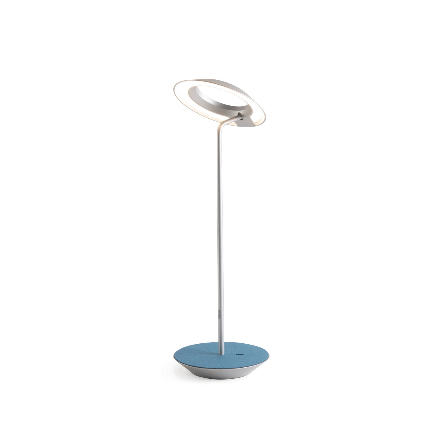 Koncept - RYO-SW-SIL-AZF-DSK - LED Desk Lamp - Royyo - Silver, Azure Felt