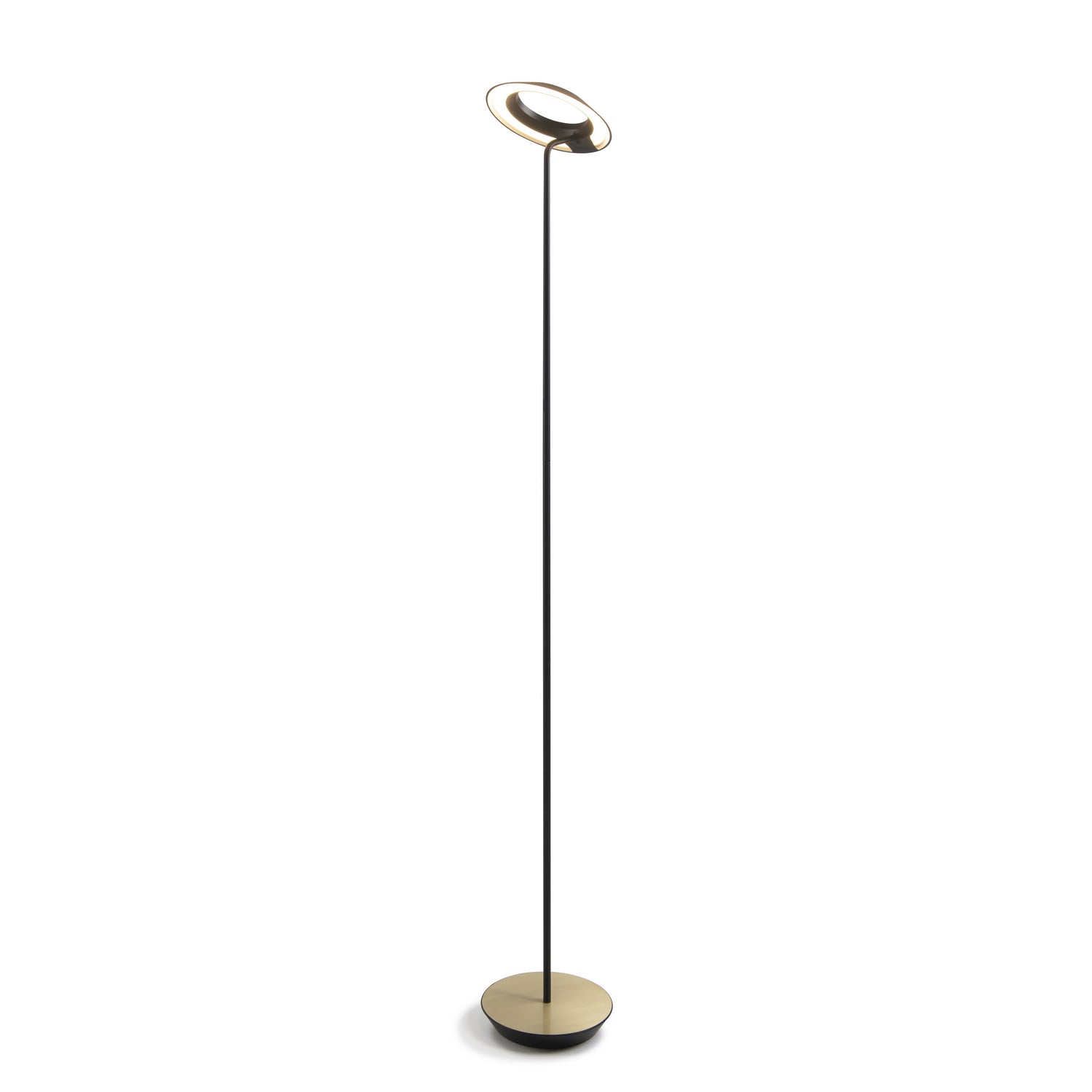 Koncept - RYO-SW-MTB-BRS-FLR - LED Floor Lamp - Royyo - Matte Black, Brass