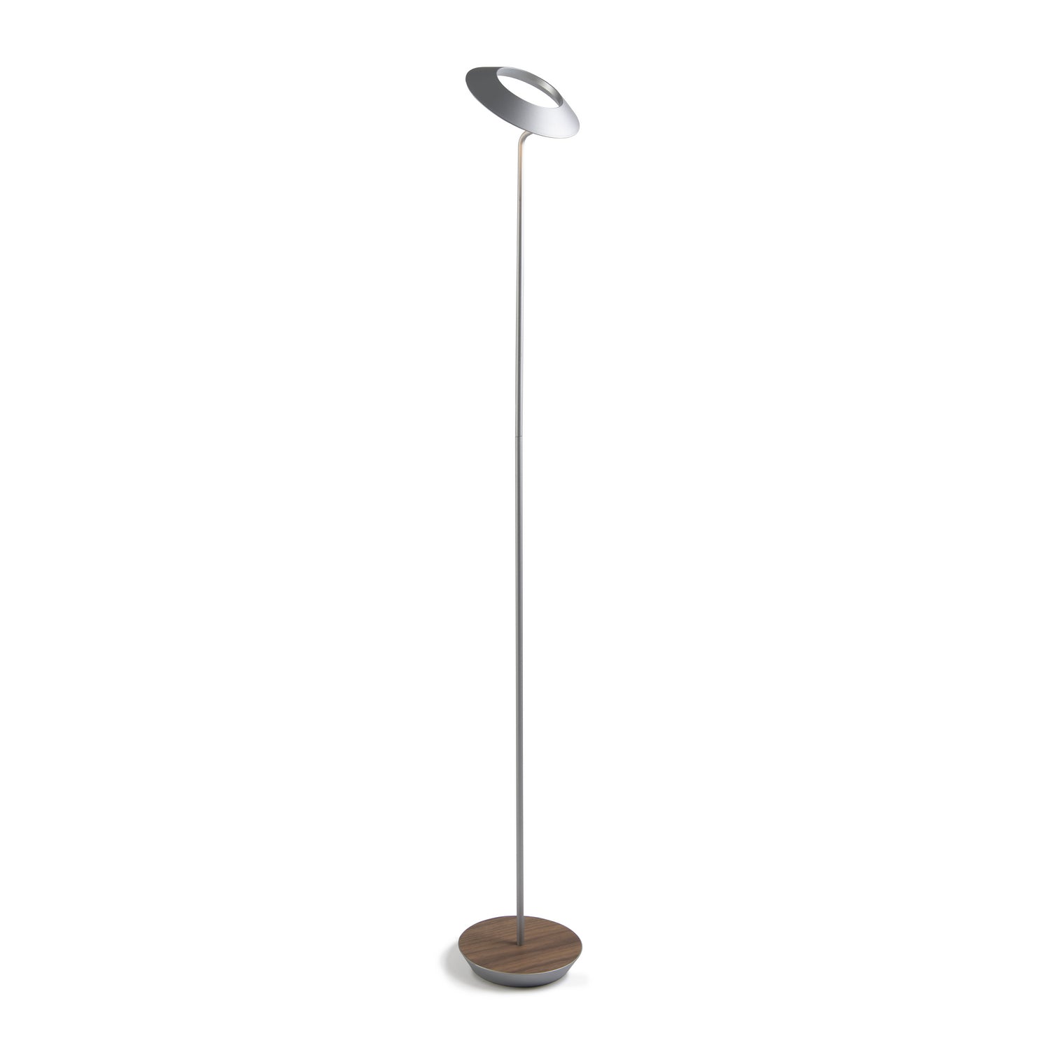 Koncept - RYO-SW-SIL-OWT-FLR - LED Floor Lamp - Royyo - Silver, Oiled Walnut