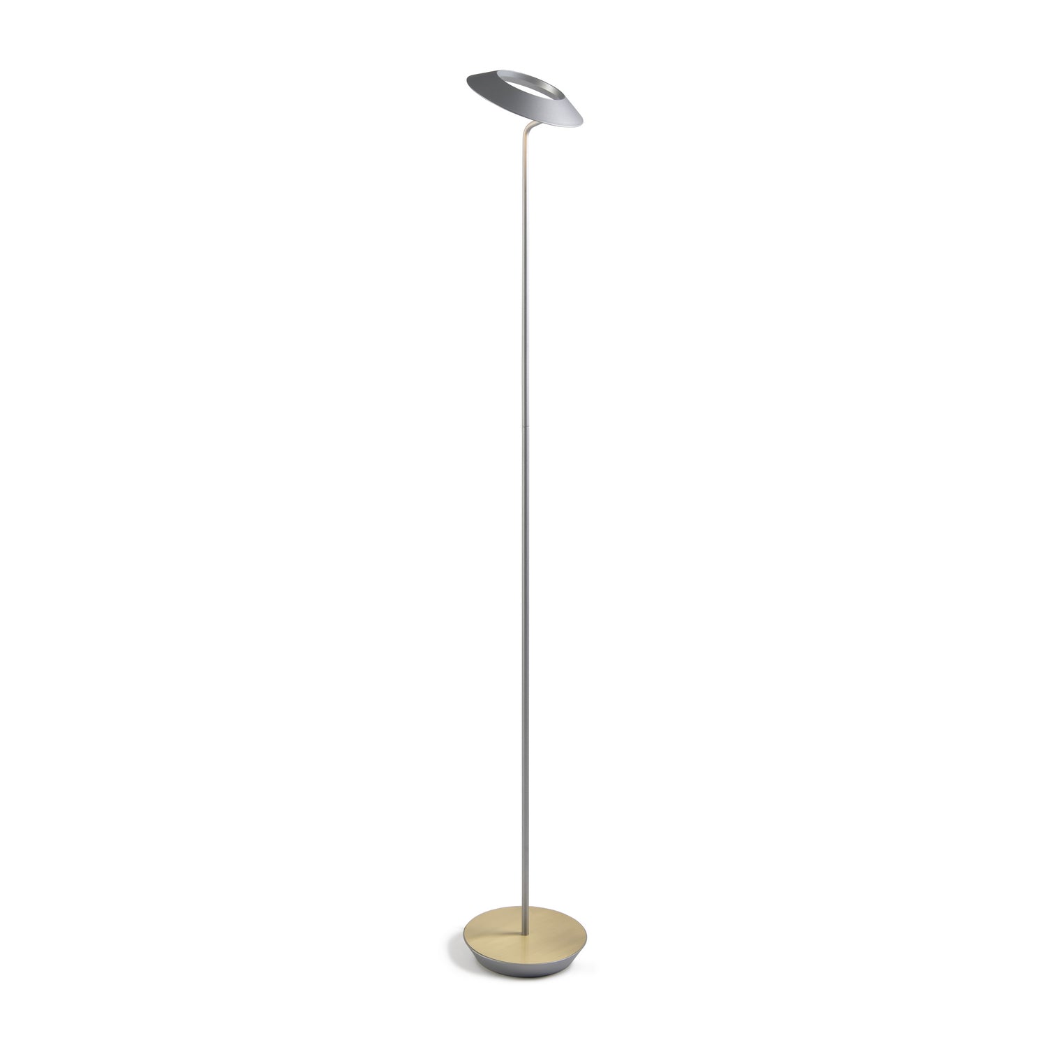 Koncept - RYO-SW-SIL-BRS-FLR - LED Floor Lamp - Royyo - Silver, Brass