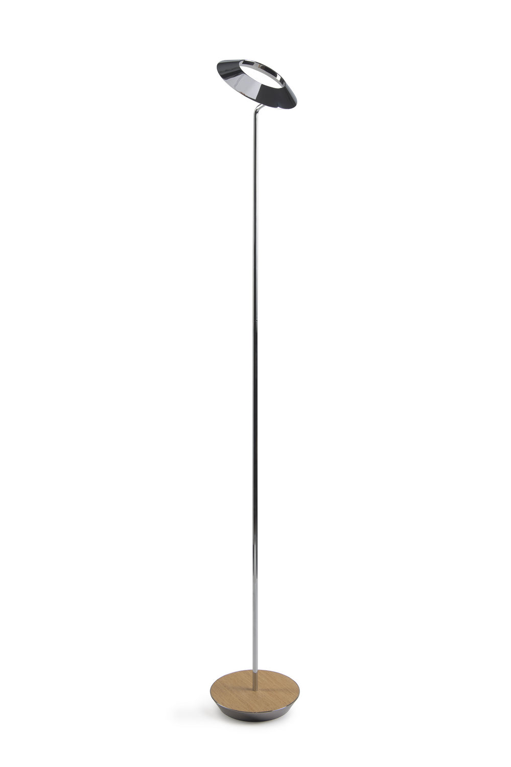 Koncept - RYO-SW-CRM-WOK-FLR - LED Floor Lamp - Royyo - Chrome, White Oak