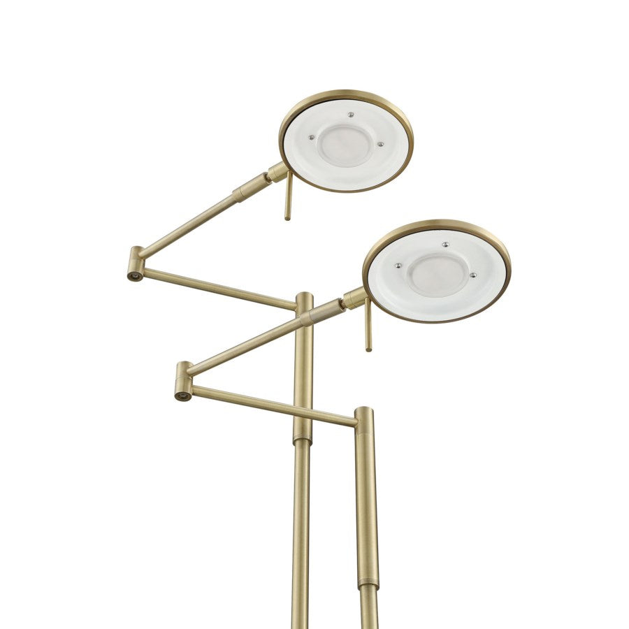 Arnsberg - 425810208 - LED Floor Lamp - Dessau - Satin Nickel