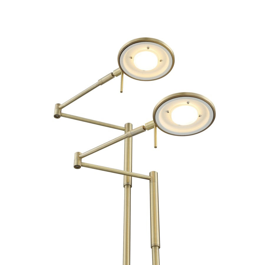 Arnsberg - 425810208 - LED Floor Lamp - Dessau - Satin Nickel